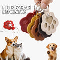 🔥LAST DAY 49% OFF - 🐾Pet Paw Shaped Leather Keychain
