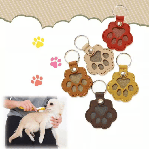 🔥LAST DAY 49% OFF - 🐾Pet Paw Shaped Leather Keychain