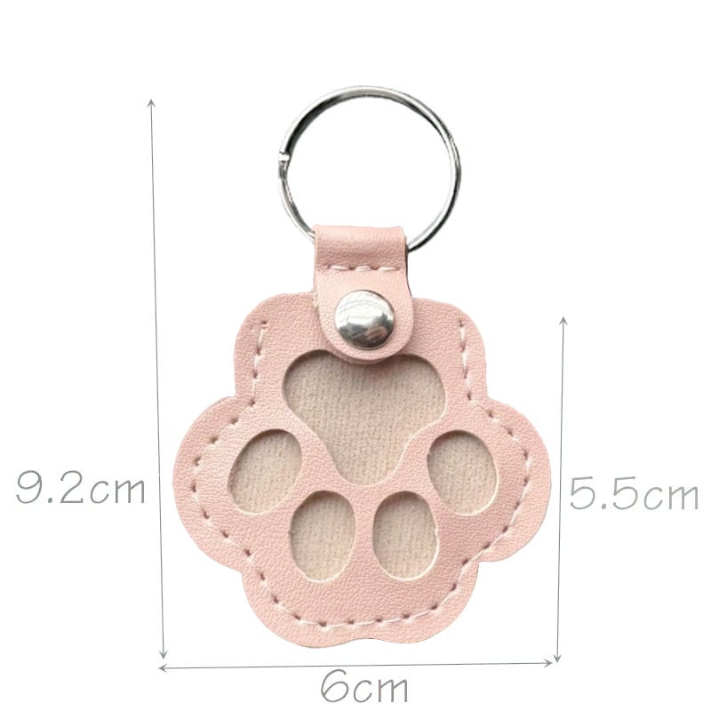 🔥LAST DAY 49% OFF - 🐾Pet Paw Shaped Leather Keychain