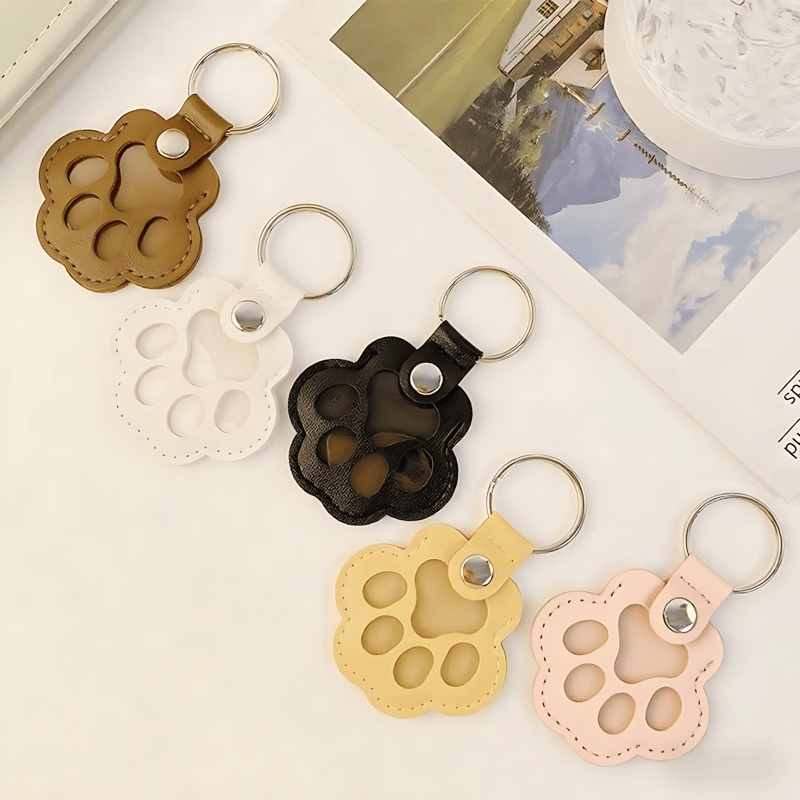 🔥LAST DAY 49% OFF - 🐾Pet Paw Shaped Leather Keychain