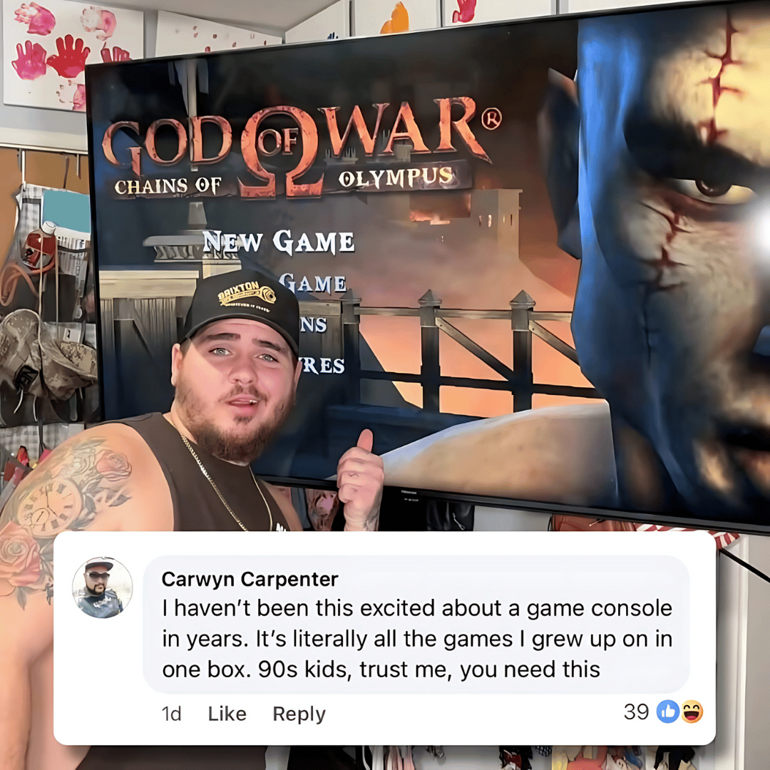 Retrops Arcade Game Stick with 20,000+ Games