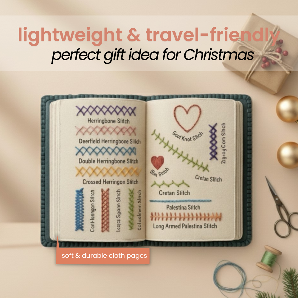 Embroidery stitch book