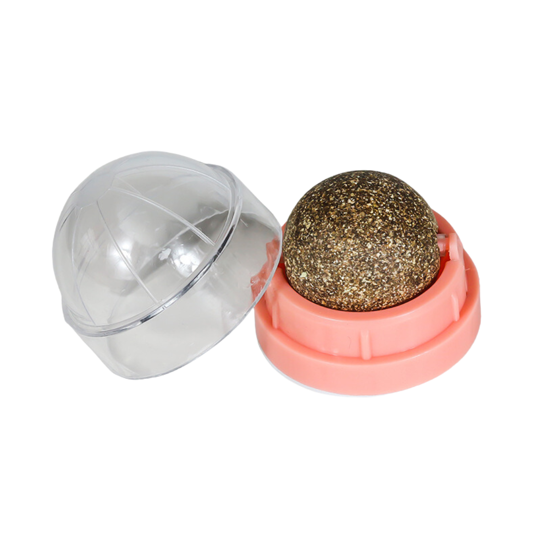 Round Spinning Catnip Treats Ball Toys