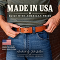 🔥 100% Handmade Full-Grain Buffalo Leather Belt – Built to Last