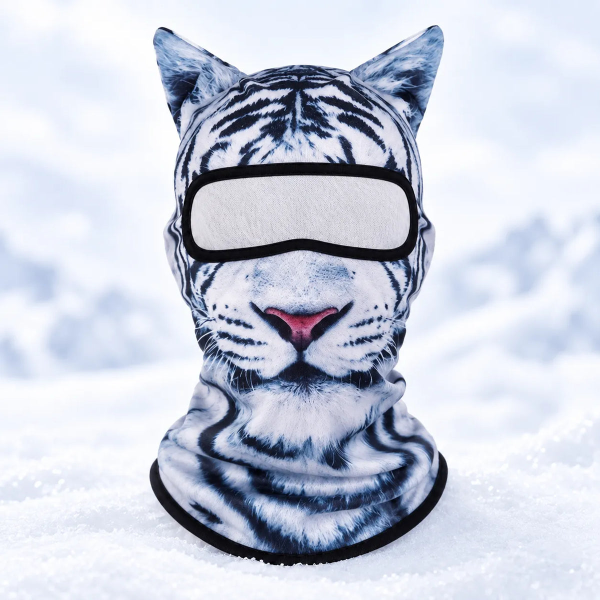 25%OFF| 3D Visual effects Cat Ski Balaclava – Eye-Catching Animal Face Mask for Outdoor Fun!