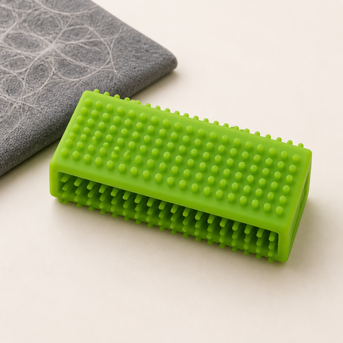 FurClear silicone brush for car seats carpets and pet hair